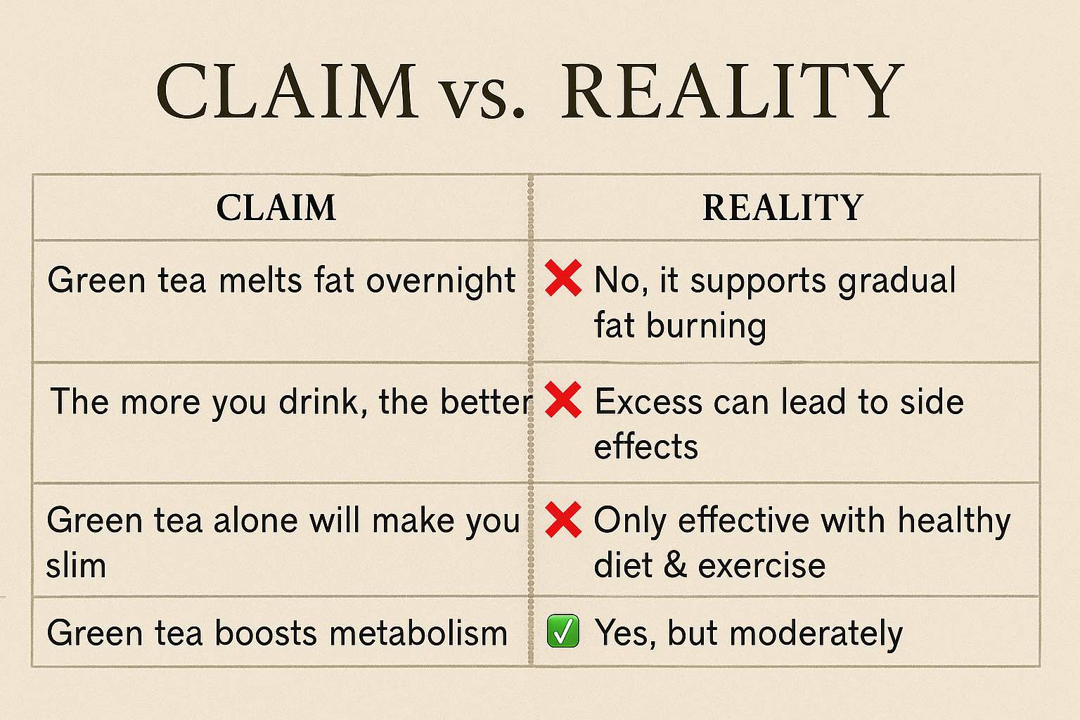 Truth About Green Tea And Weight Loss
